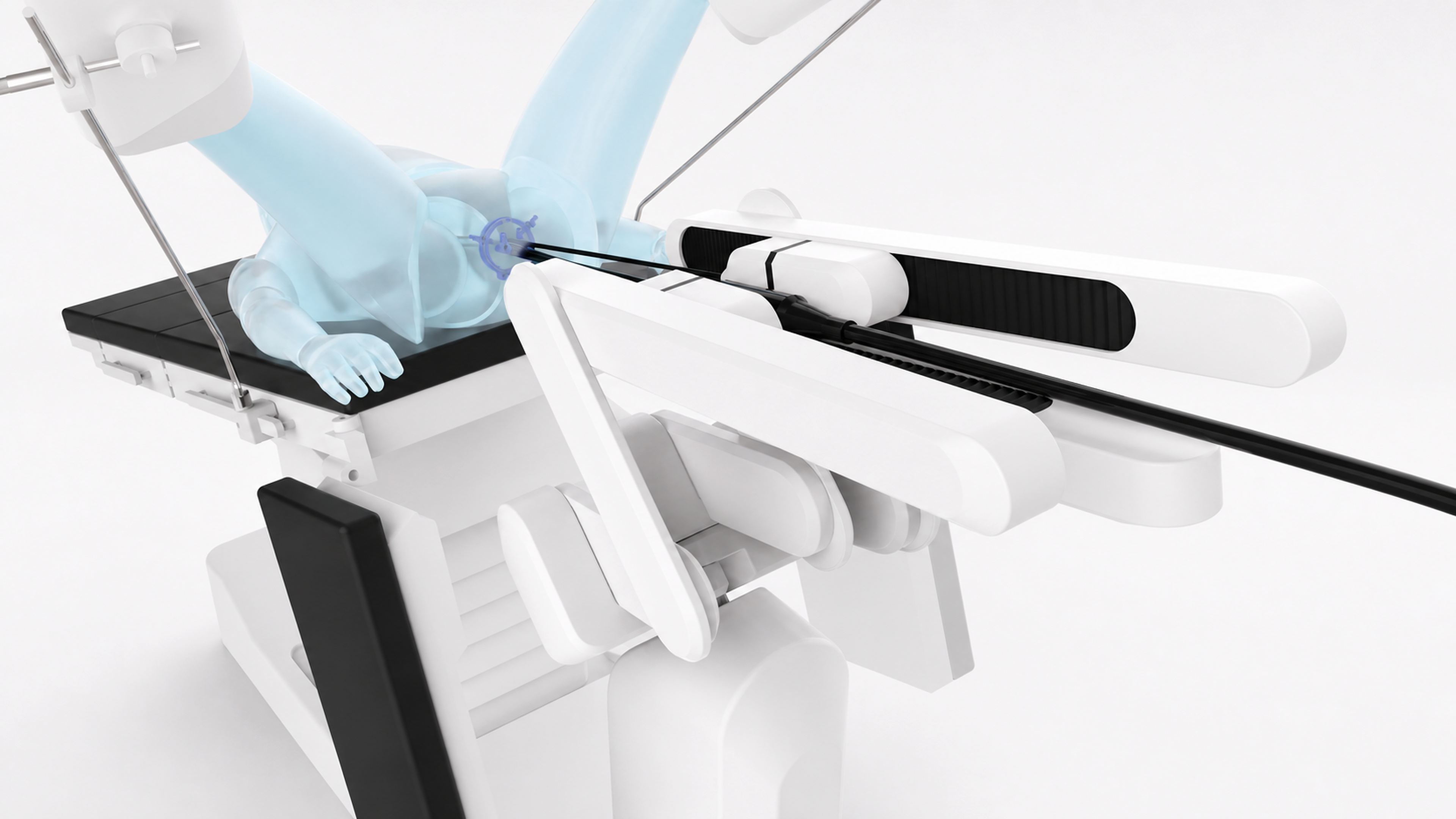 Close concept rendering of the Aevum actuation and instrument drive mechanism
